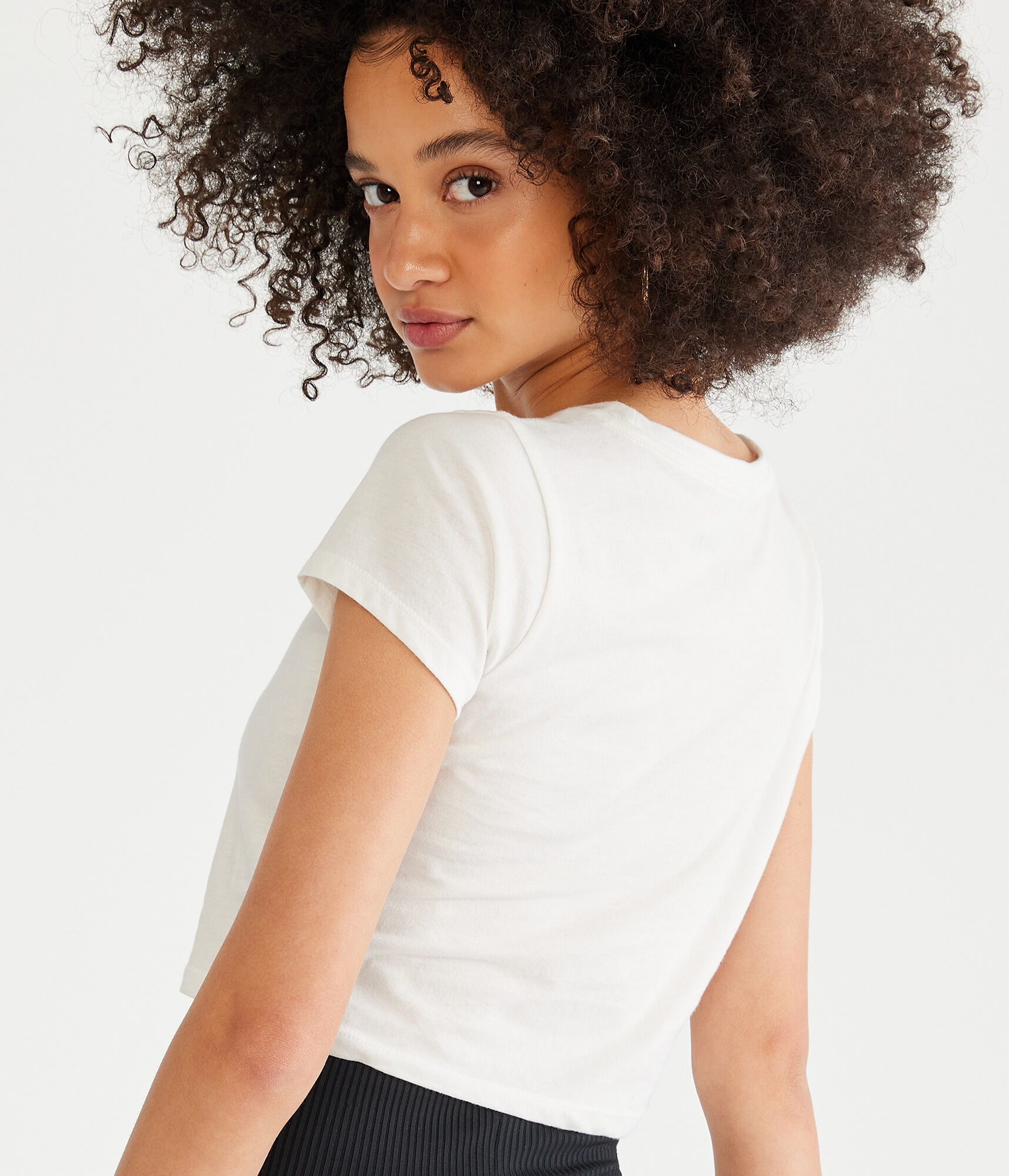 Hot &amp; Healed Flocked Cropped Baby Tee