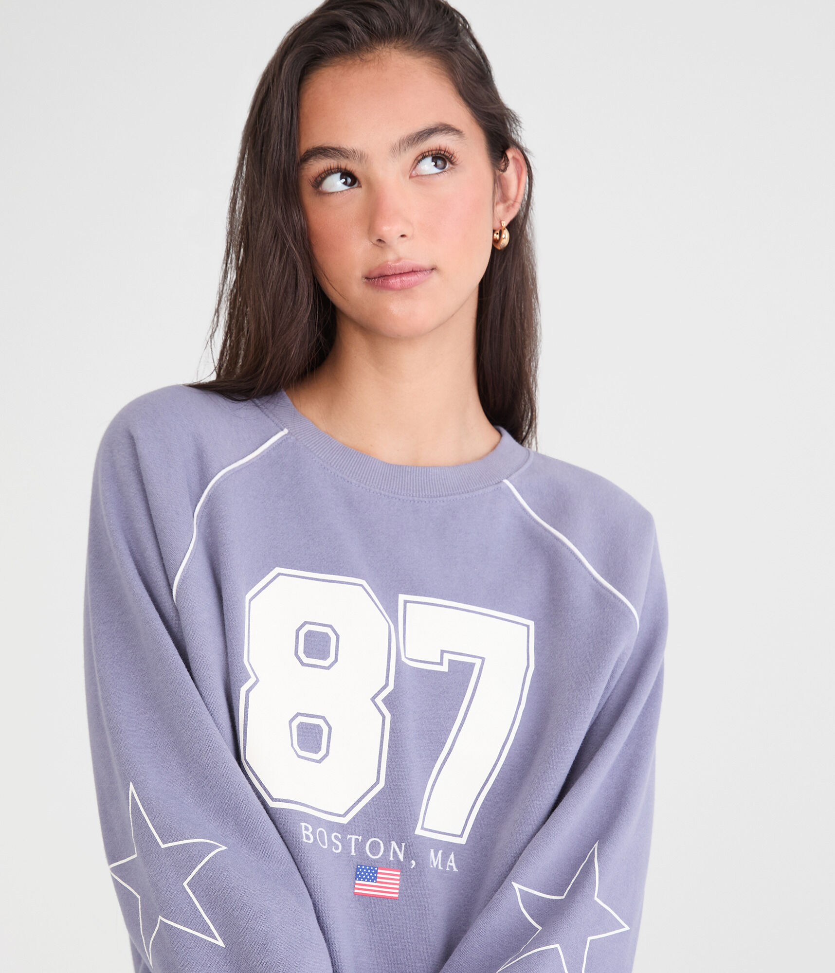 Cloud Soft 87 Destination Oversized Raglan Sweatshirt