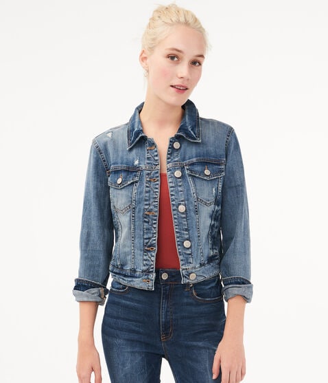 Real Denim Medium Wash Denim Jacket Real Denim Medium Wash Denim Jacket