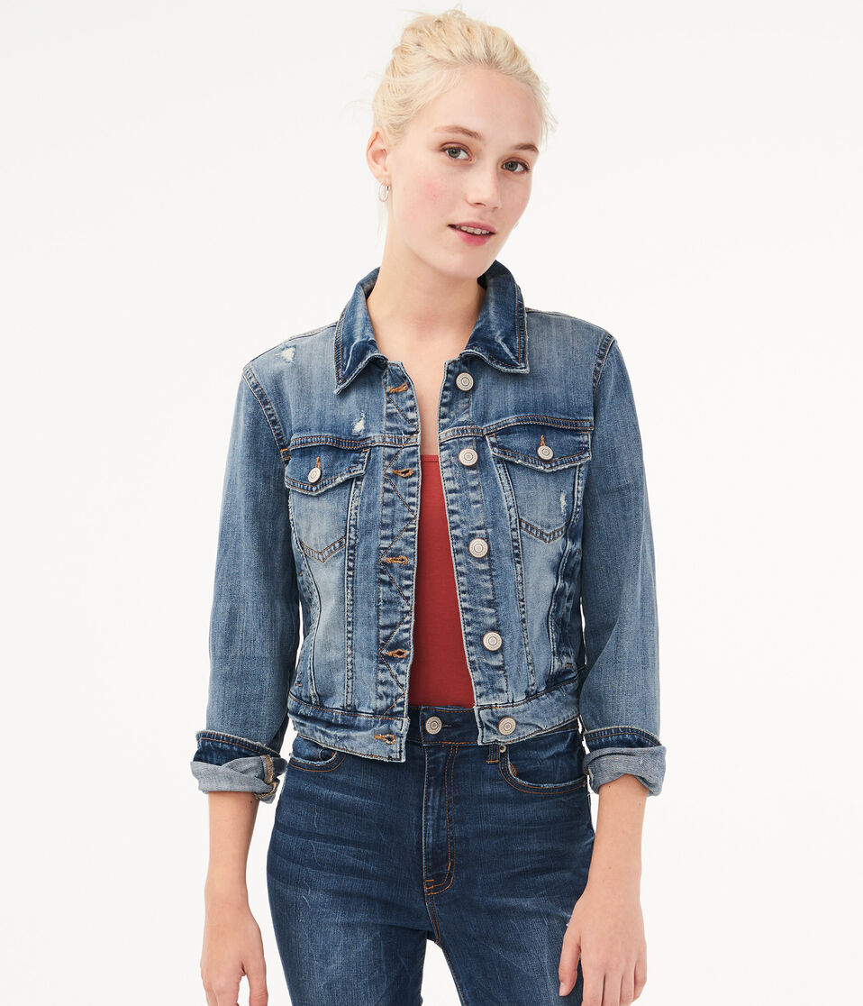 Real Denim Medium Wash Denim Jacket