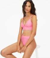 Ribbed Longline Bikini Top