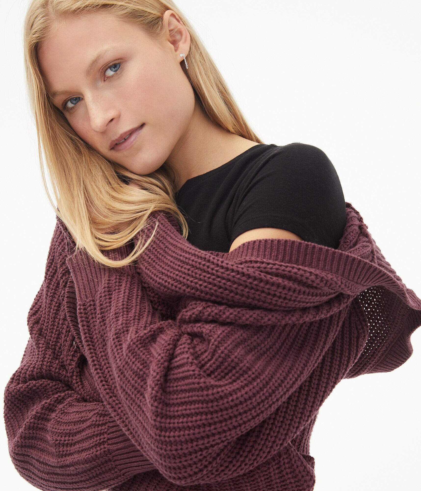 Oversized Hooded Cardigan