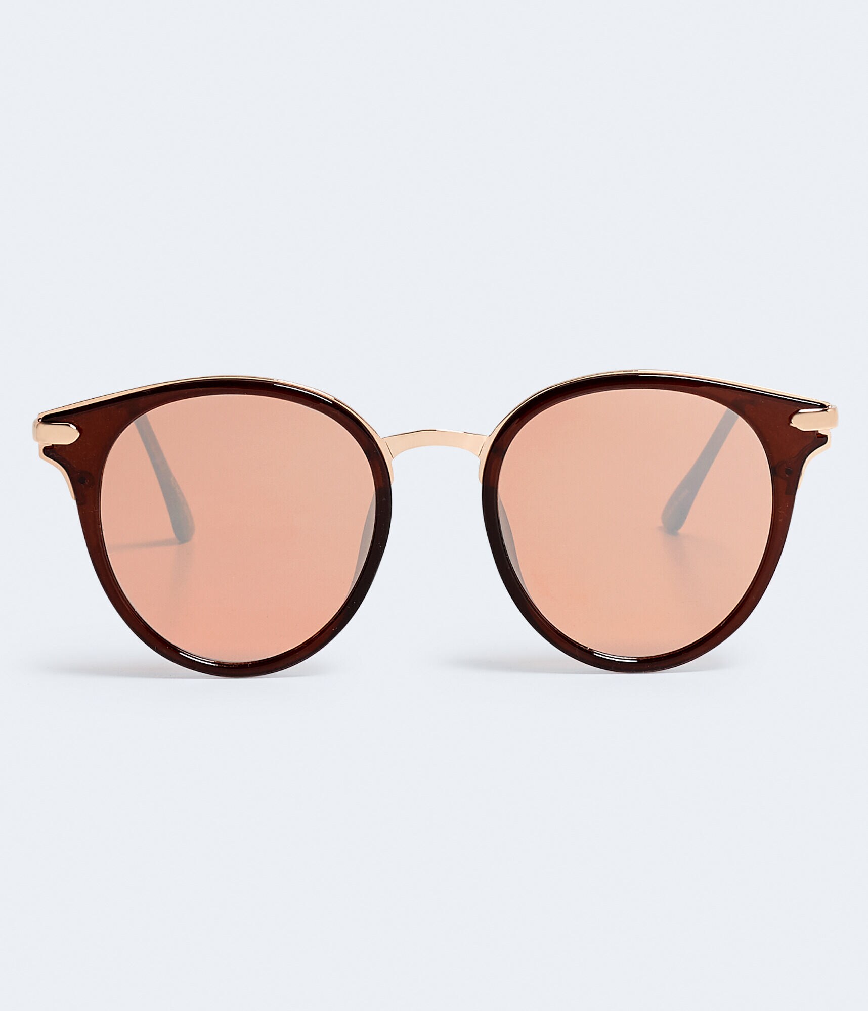 Round Mirrored Sunglasses