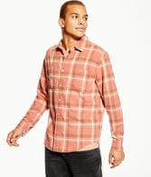 Long Sleeve Relaxed Washed Plaid Flannel Shirt