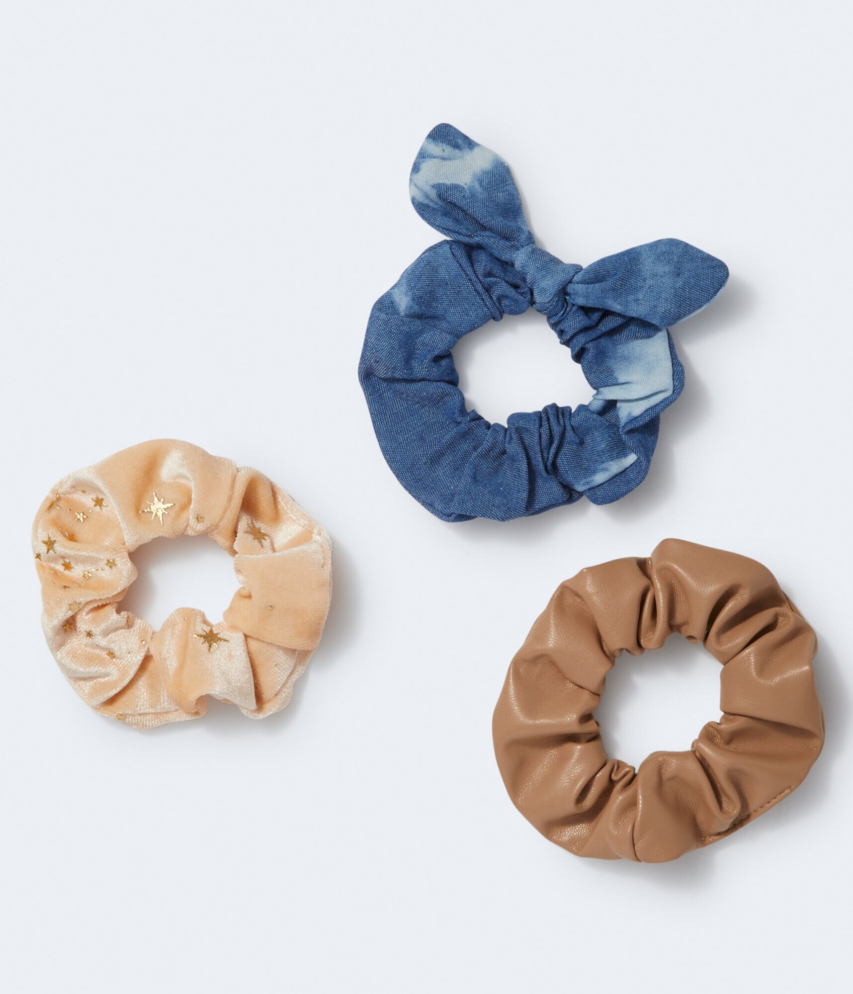 Velvet Star Scrunchie 3-Pack