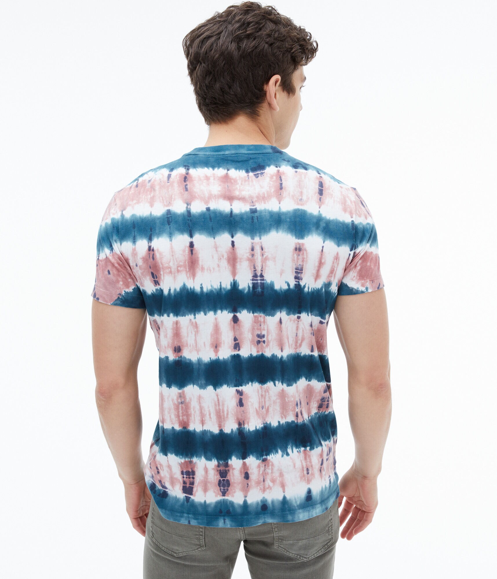 Tie-Dye Stripe Crew Tee
