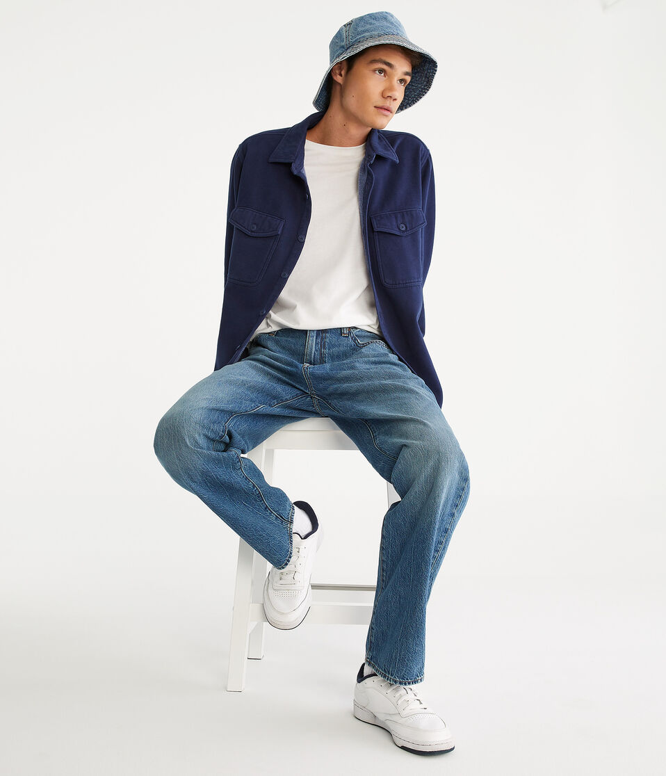 Long Sleeve Fleece Overshirt