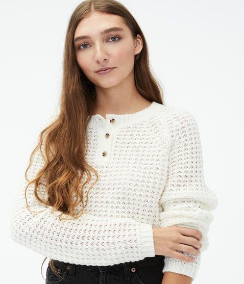 Solid Henley Sweater