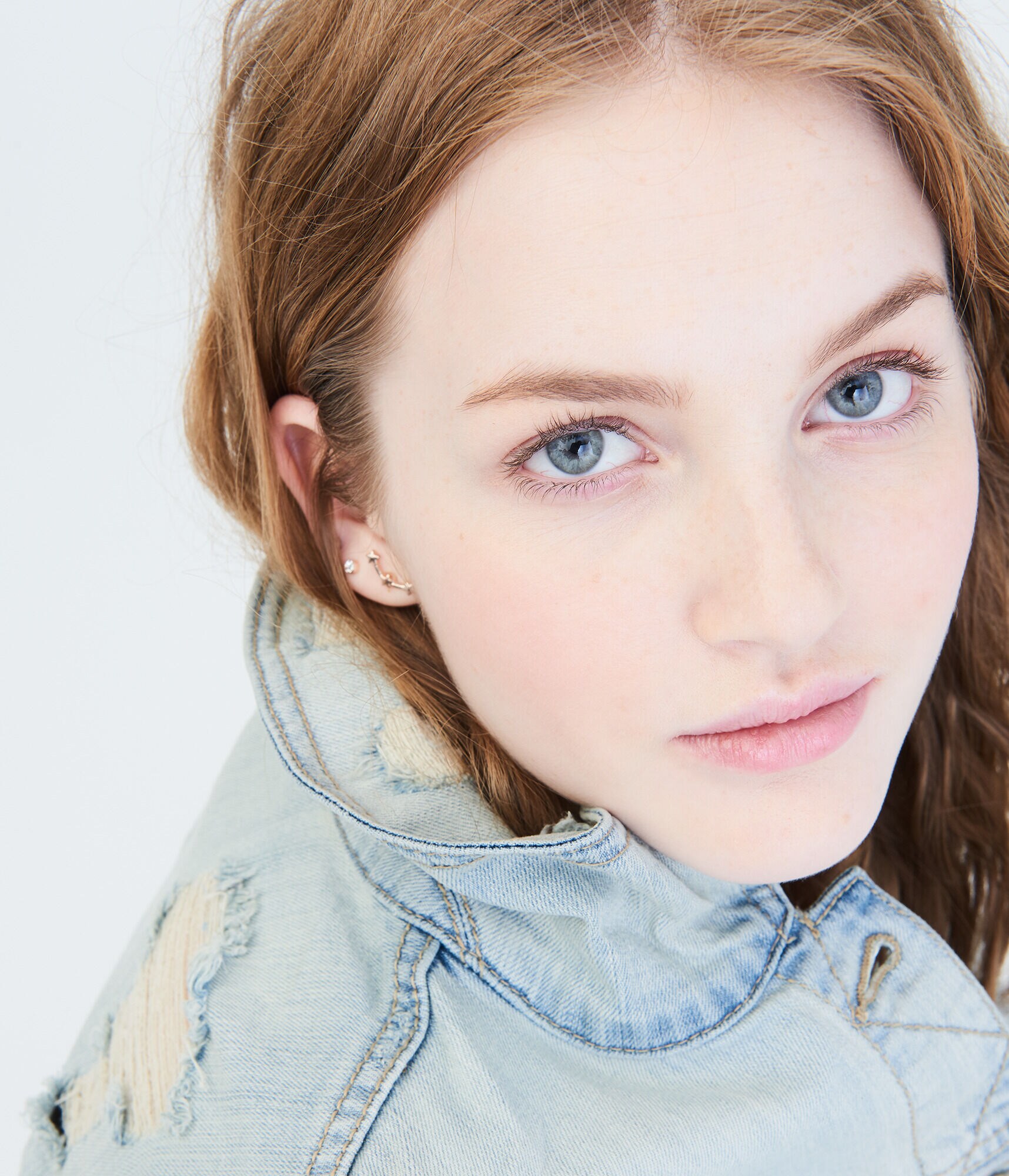 Super Destroyed Light Wash Denim Jacket