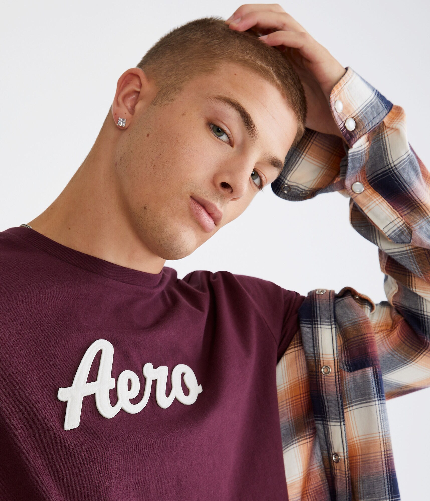 Aero Script Appliqu&eacute; Graphic Tee