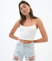 V-Neck Cropped Cami