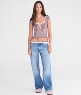 Low-Rise Baggy Barrel Jean