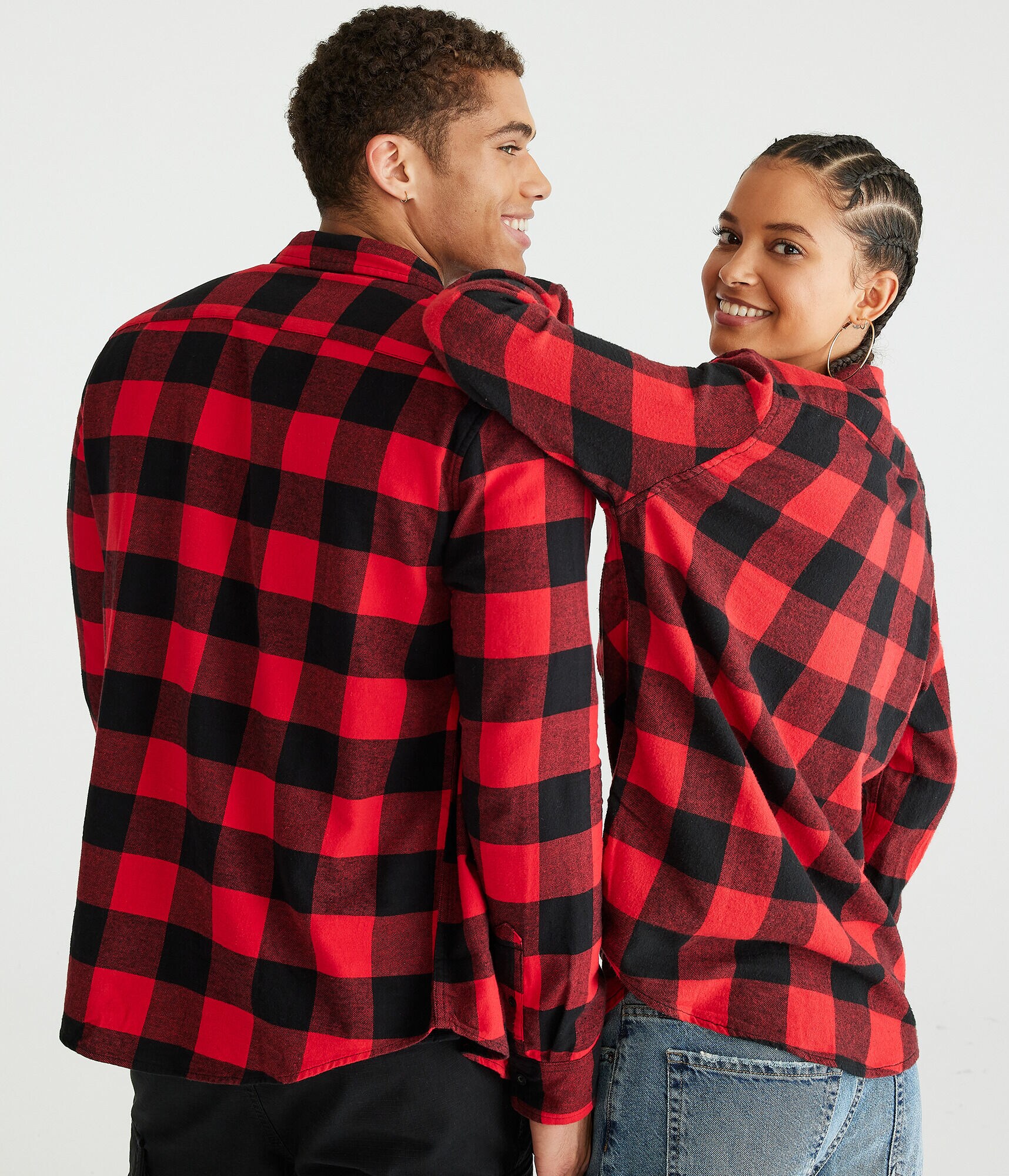 Long Sleeve Buffalo Check Softspun Flannel Shirt