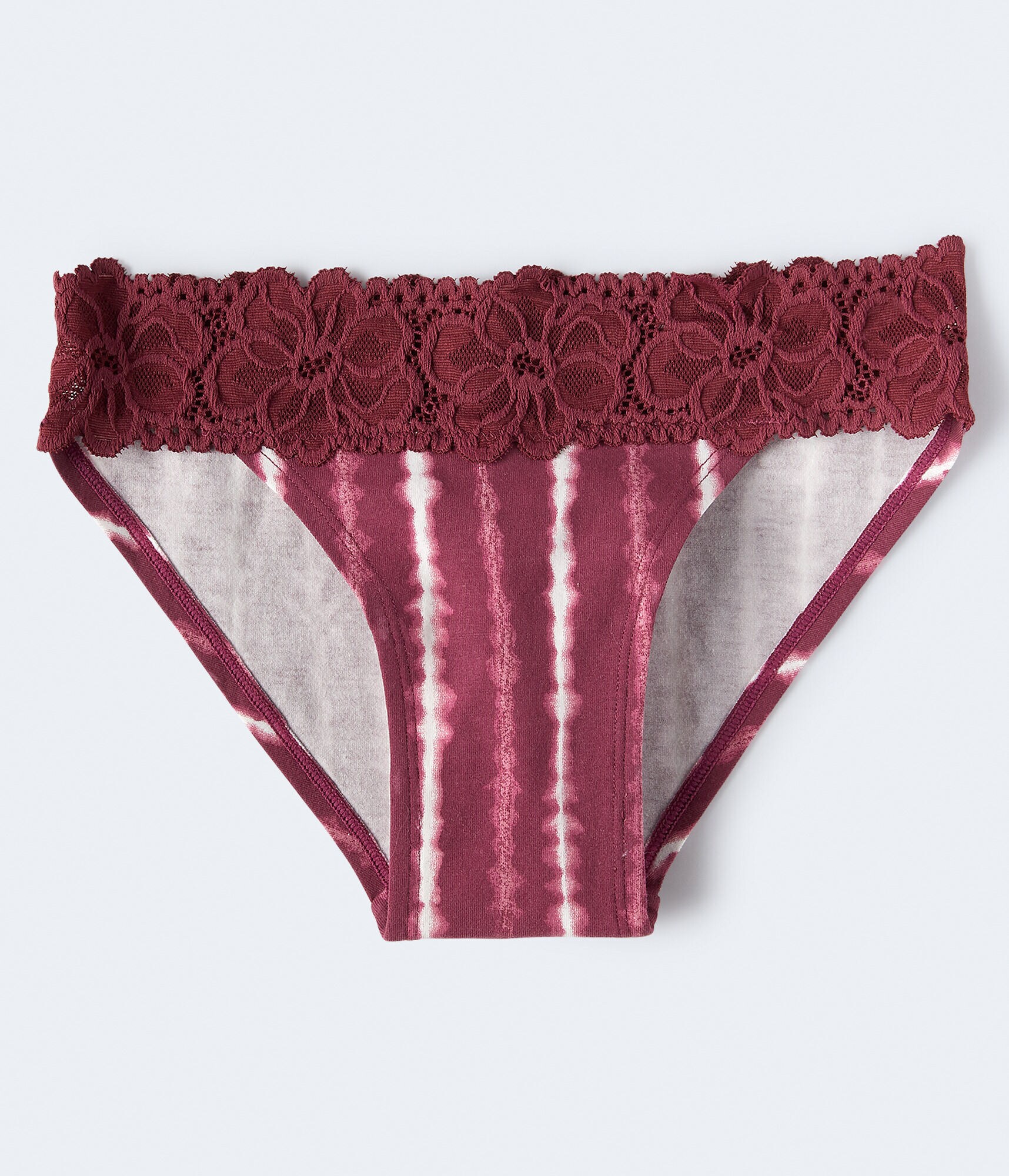 Tie-Dye Lace-Trim Bikini