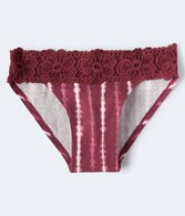 Tie-Dye Lace-Trim Bikini