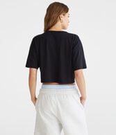 Newport RI Cropped Boyfriend Graphic Tee
