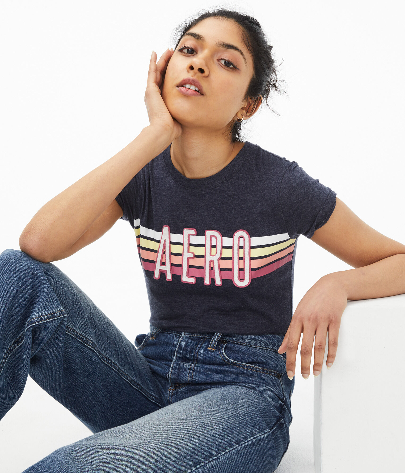 Aero Stripes Graphic Tee