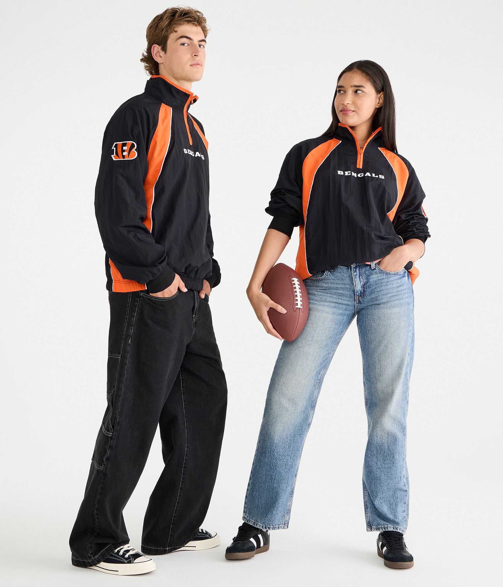 Cincinnati Bengals Quarter-Zip Track Jacket