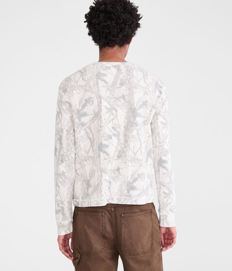 Long Sleeve Forest Camo Boxy Thermal Crew Tee Long Sleeve Forest Camo Boxy Thermal Crew Tee