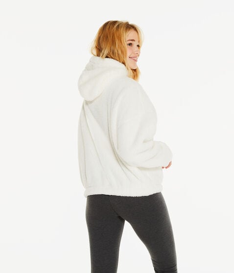 Sherpa Fleece Oversized Full-Zip Hoodie Sherpa Fleece Oversized Full-Zip Hoodie