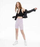 Seriously Soft V-Neck Halter Crop Top***