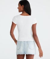 Buttery Soft Notch-Neck Tee