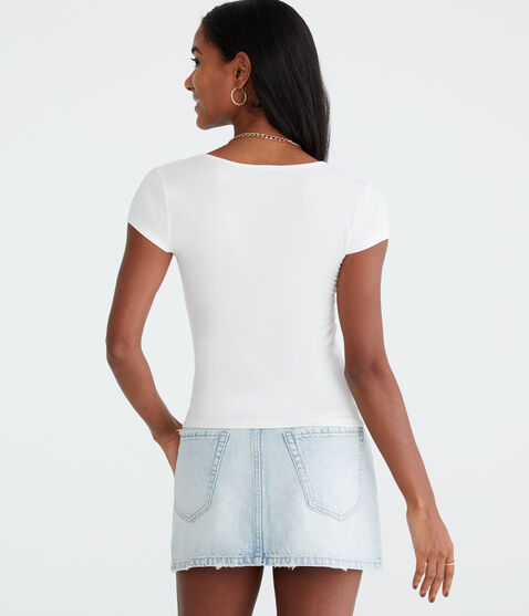 Buttery Soft Notch-Neck Tee Buttery Soft Notch-Neck Tee