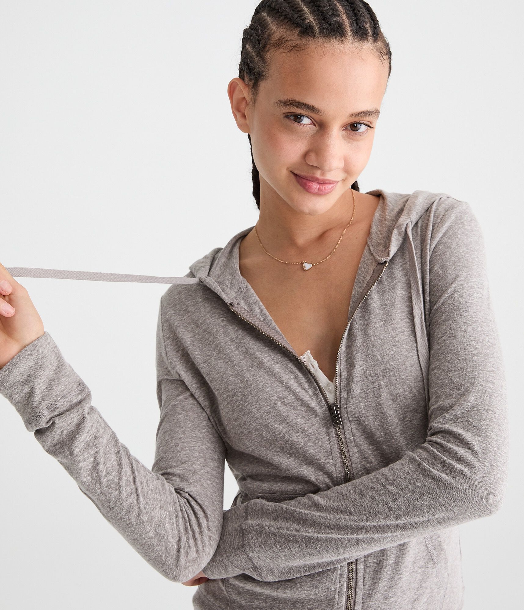 Lightweight Full-Zip Hoodie