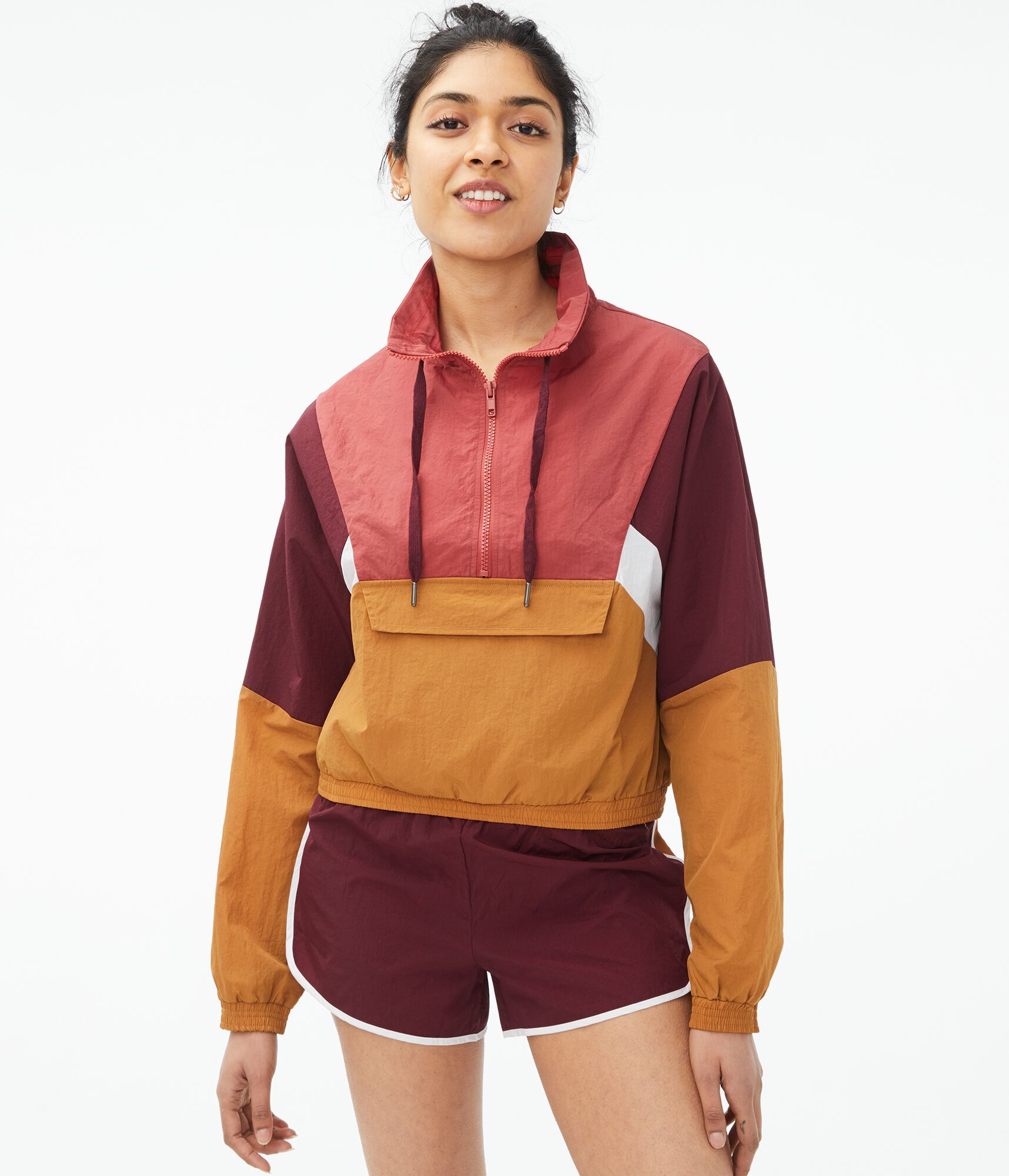 Colorblocked Windbreaker Jacket