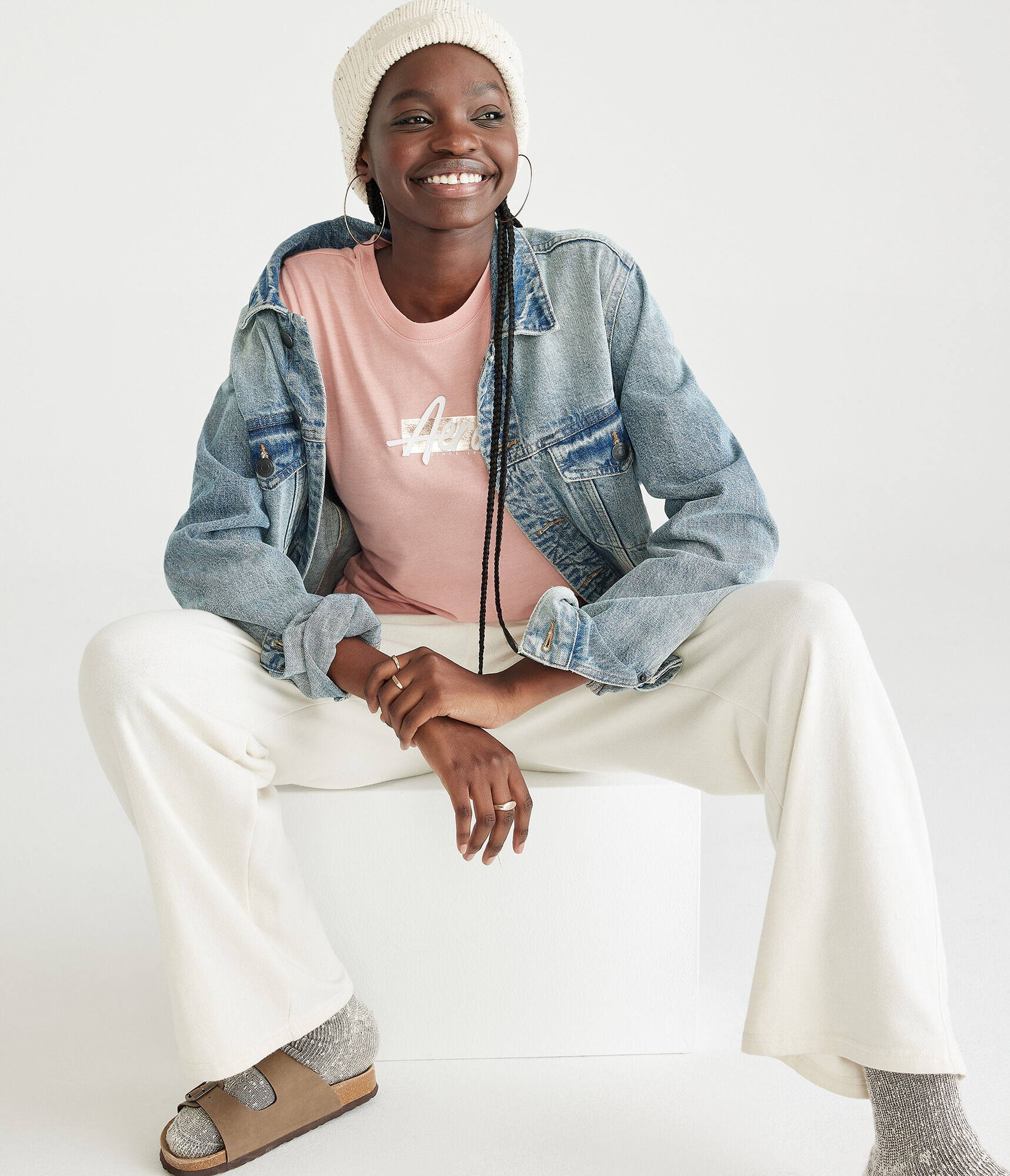 Aero Box Logo Appliqu&eacute; Graphic Tee