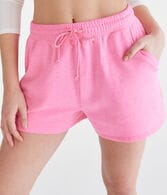 Slouchy High-Rise Fleece Shorts