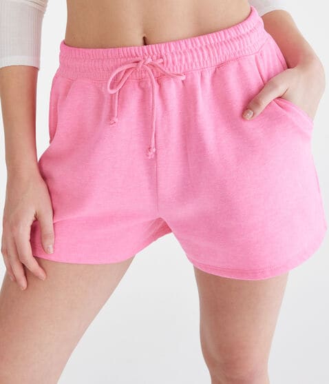 Slouchy High-Rise Fleece Shorts