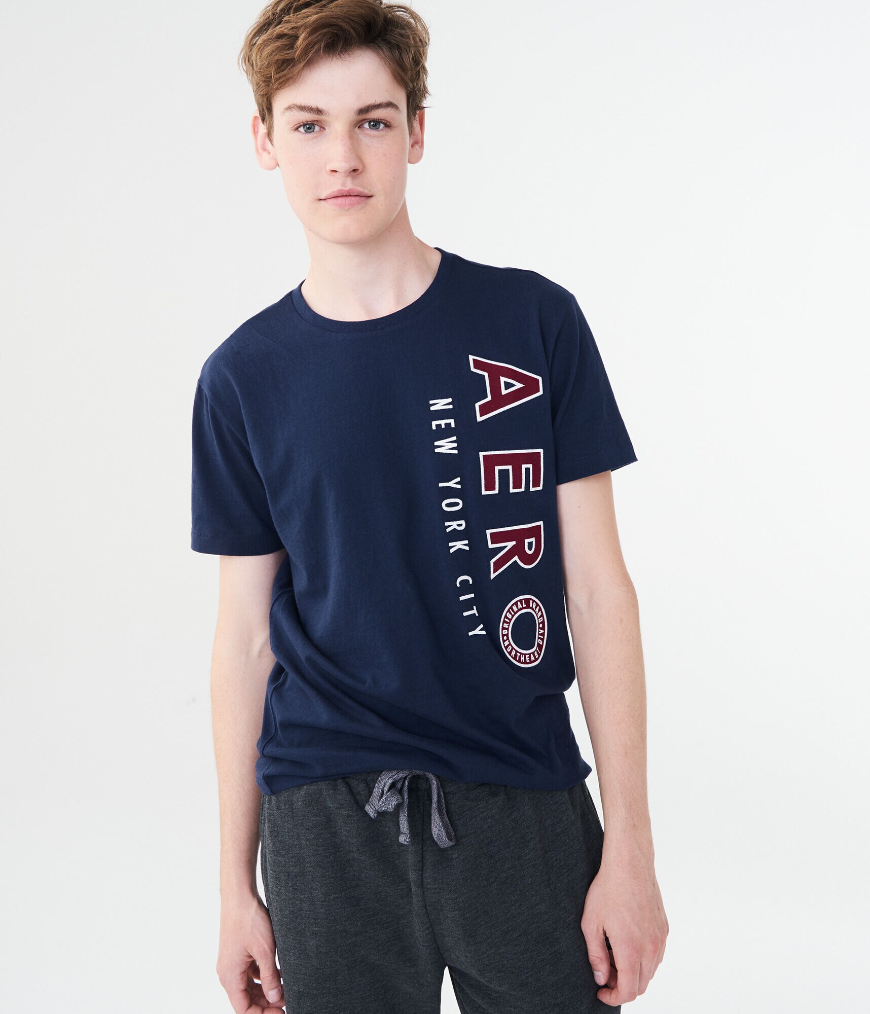 Vertical Aero New York Logo Graphic Tee