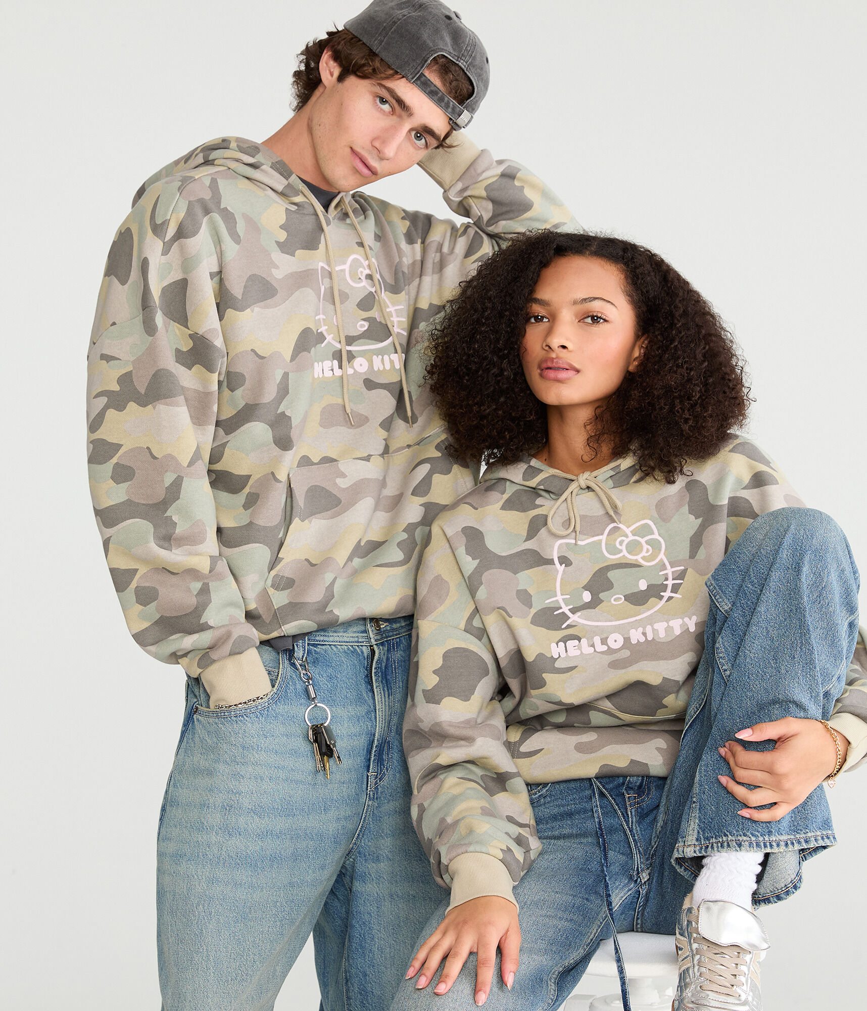 Hello Kitty | Aero Camo Pullover Hoodie
