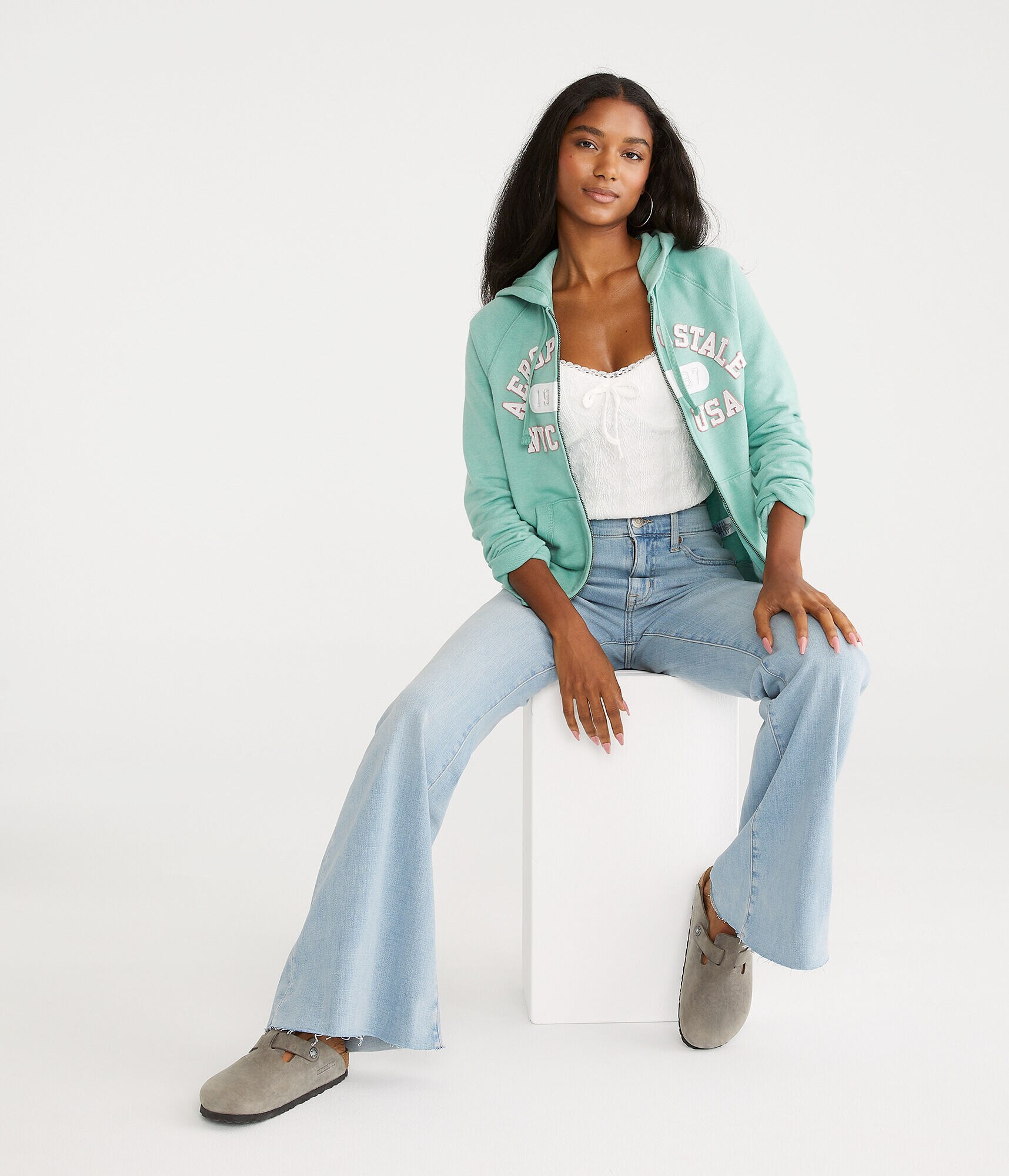 Aeropostale Arch Full-Zip Hoodie