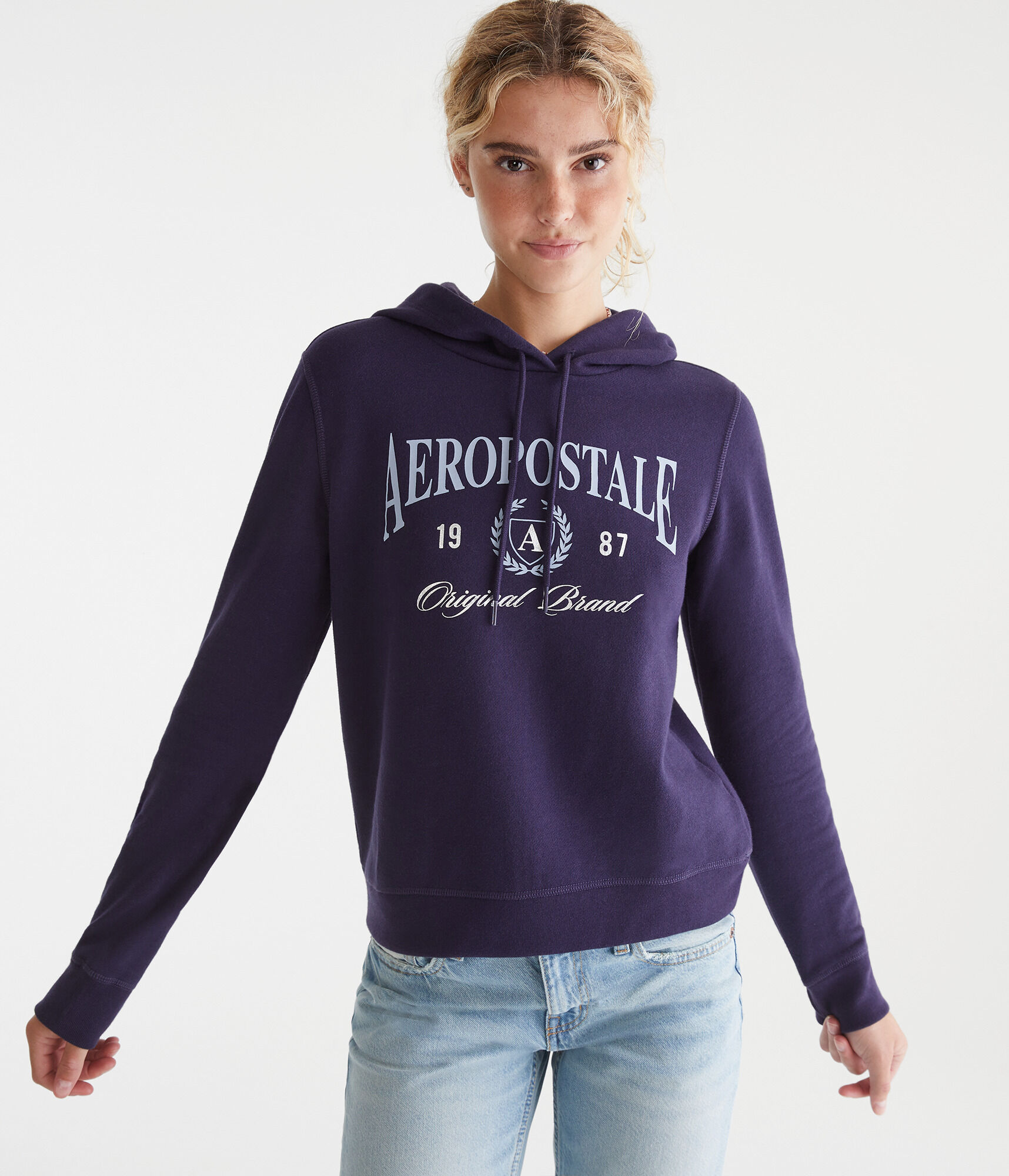 Aeropostale Original Crest Pullover Hoodie