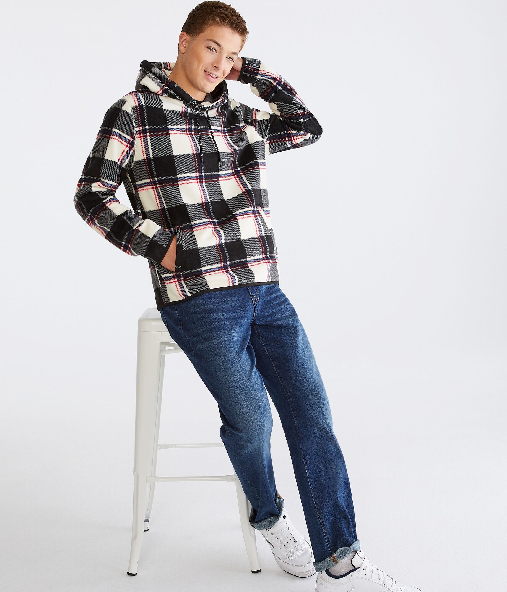 Plaid Alpine Pullover Hoodie