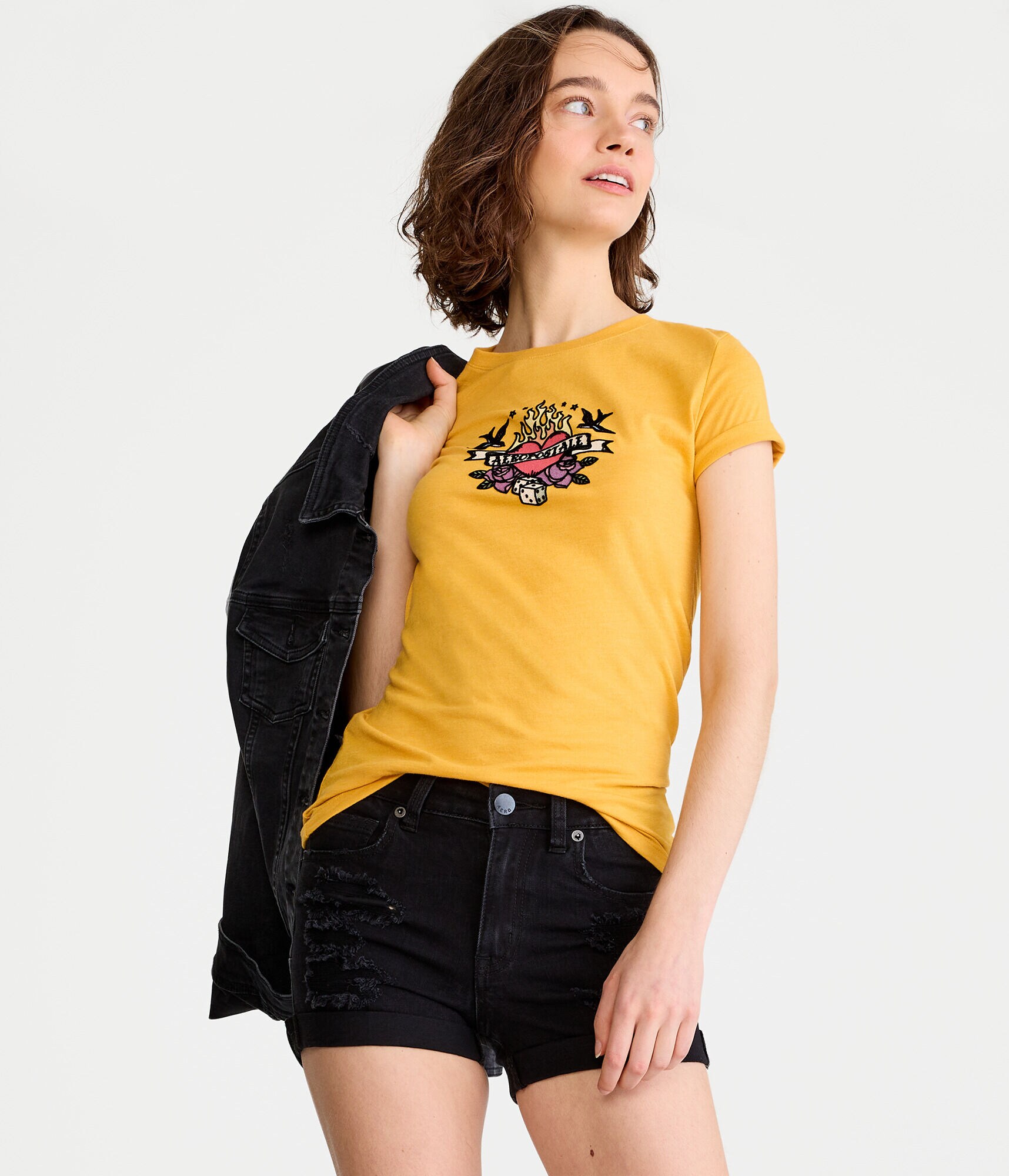 Aeropostale Heart Graphic Tee