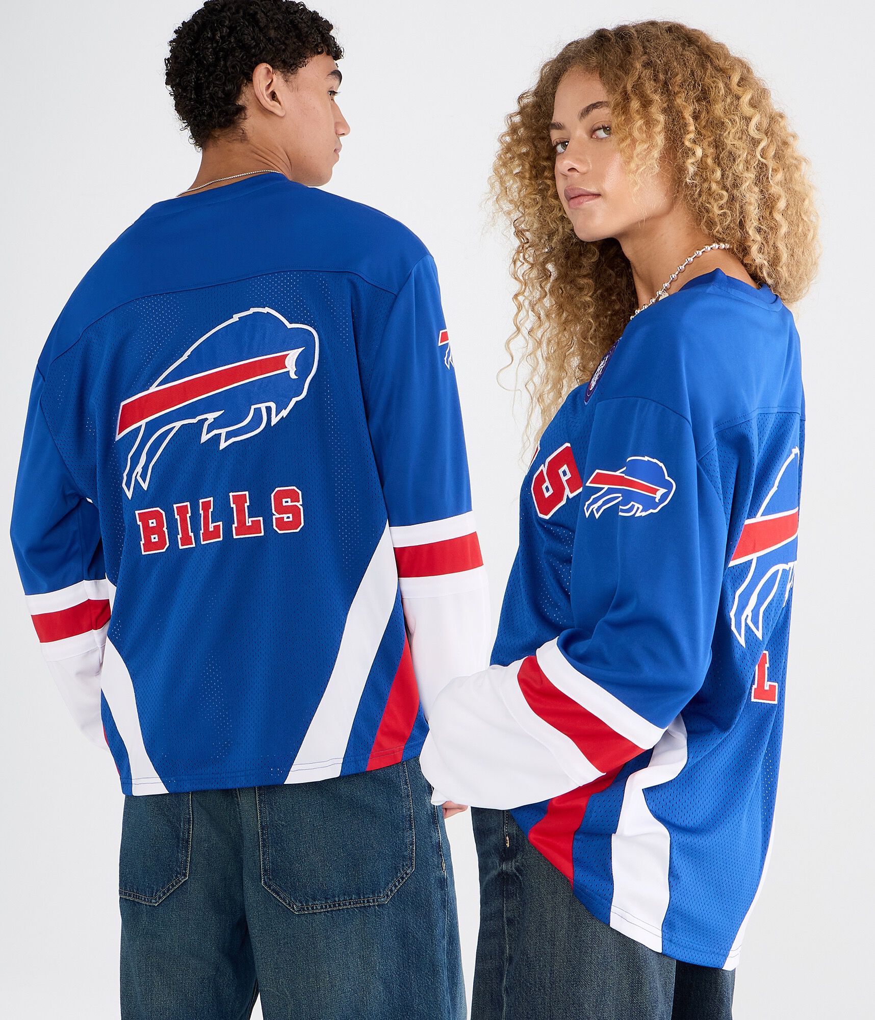 Long Sleeve Buffalo Bills Mesh Top