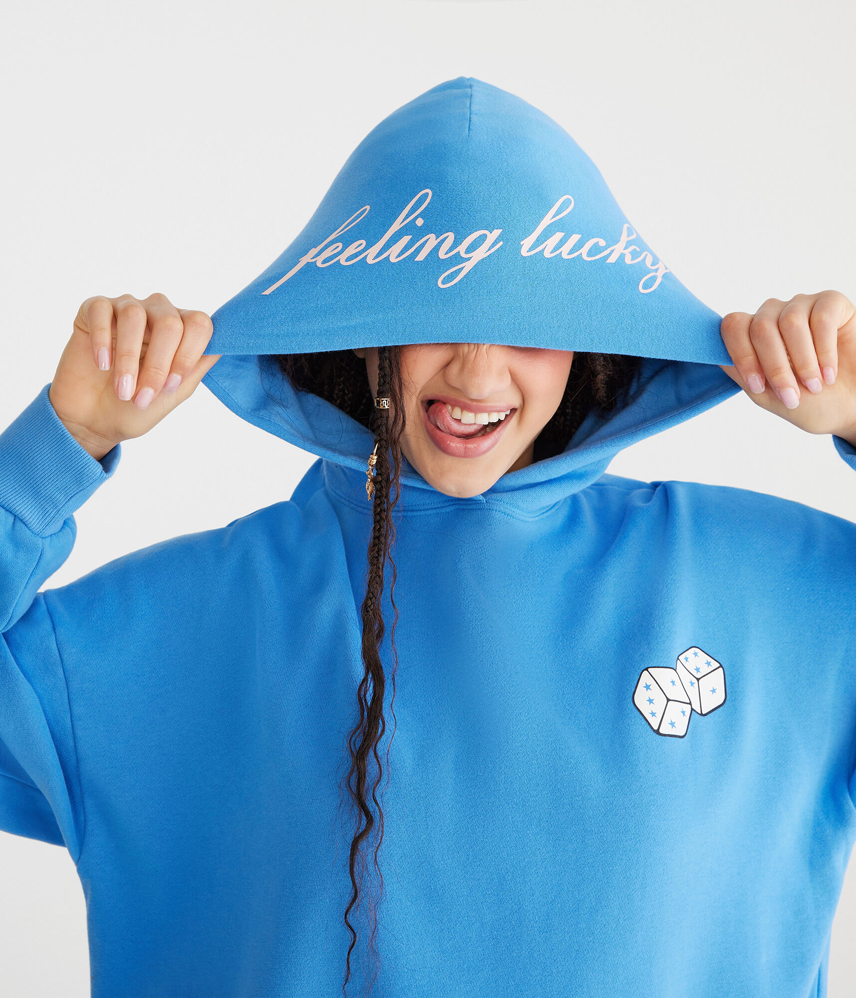 Betting On Chance Oversized Pullover Hoodie