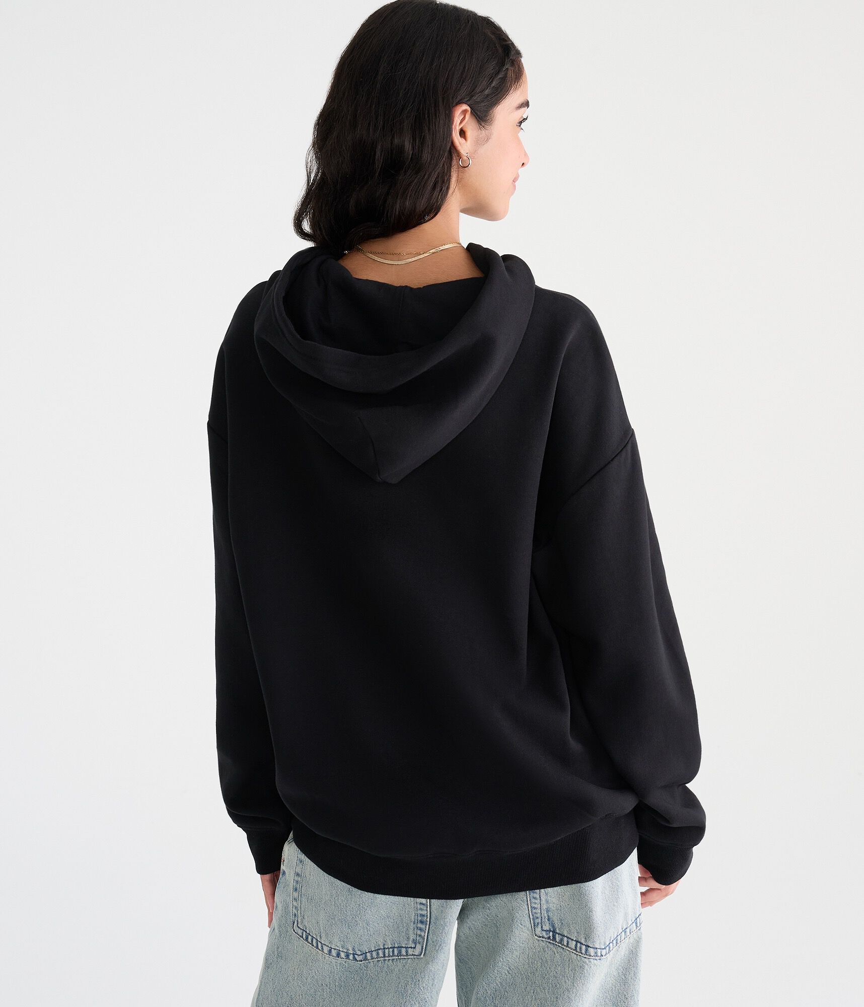 D&eacute;j&agrave; For Aero Floral Tigers Oversized Pullover Hoodie