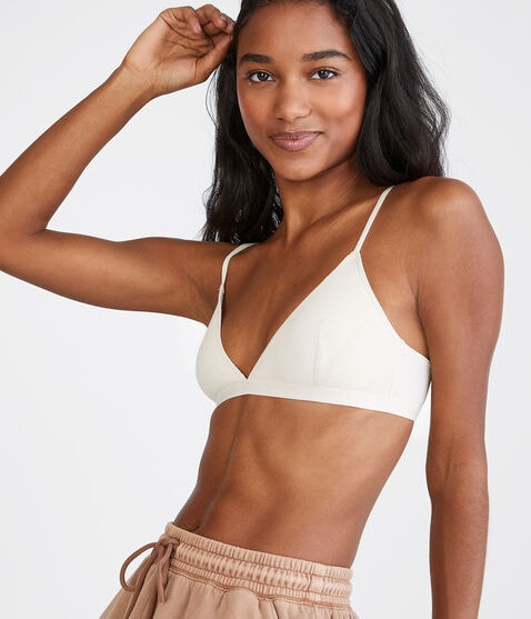 Ribbed Logo Triangle Bra Ribbed Logo Triangle Bra