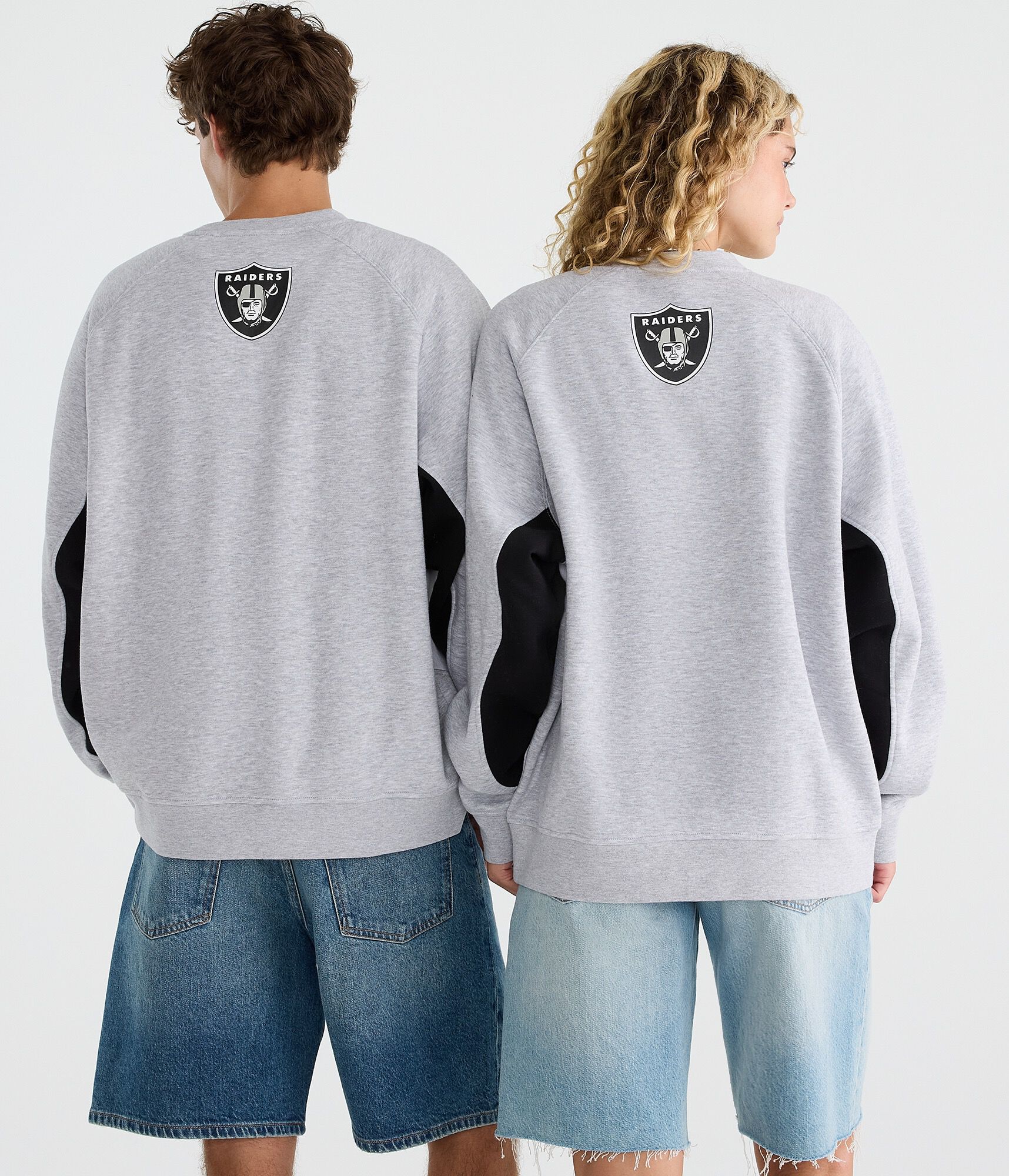 Las Vegas Raiders Colorblock Crew Sweatshirt