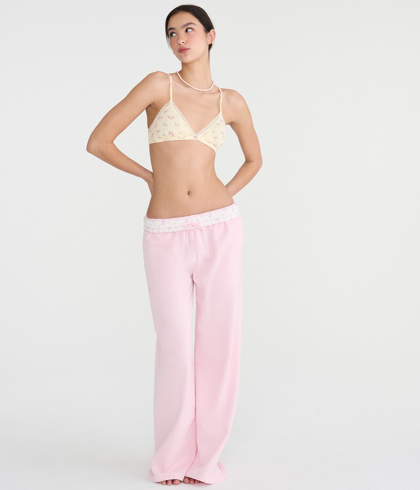 Floral Lace Triangle Bralette