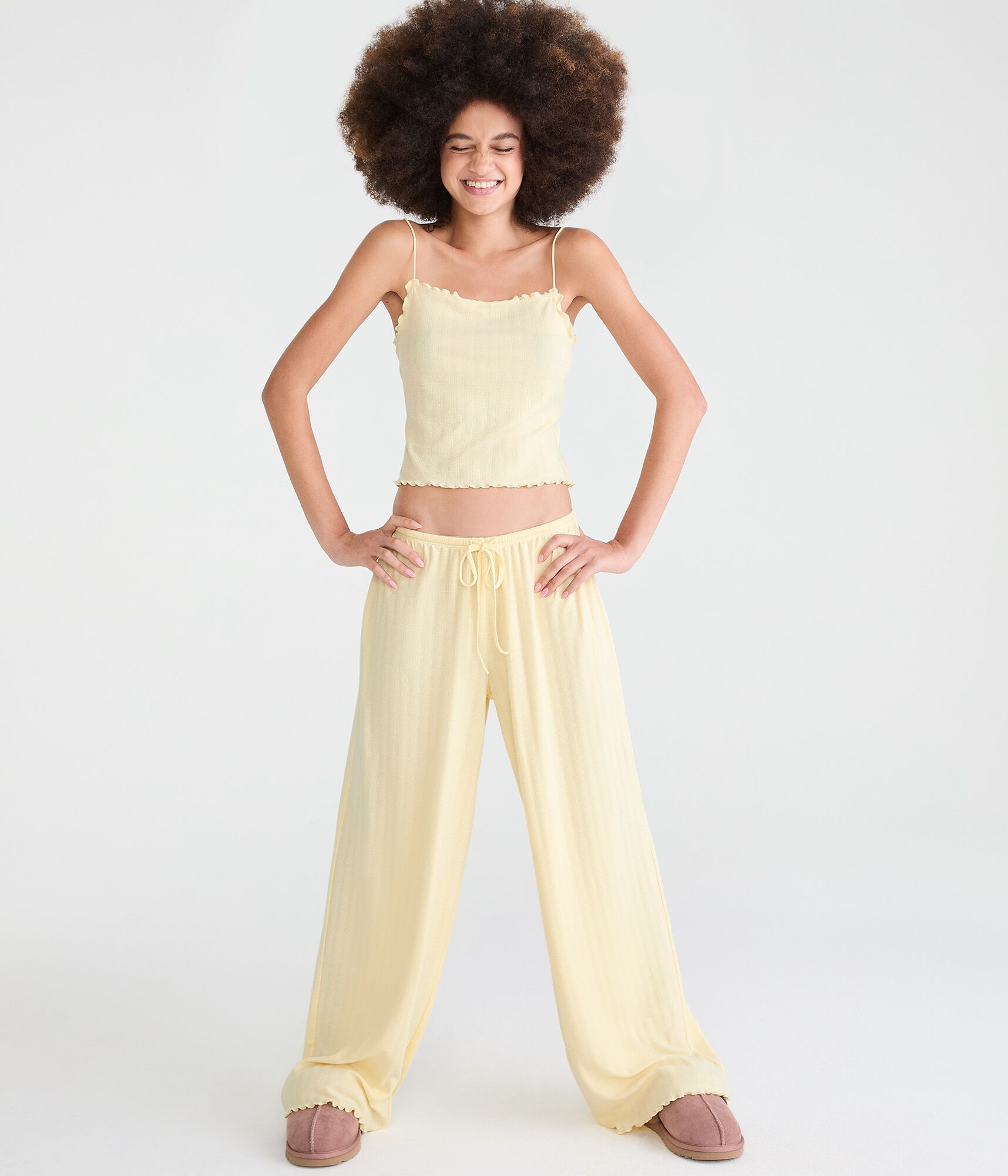 Pointelle Knit Sleep Pants