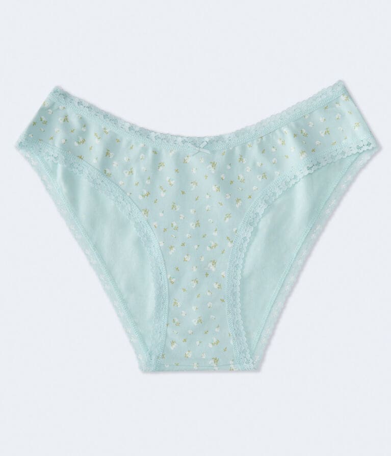 Floral Lace-Trim Cheeky