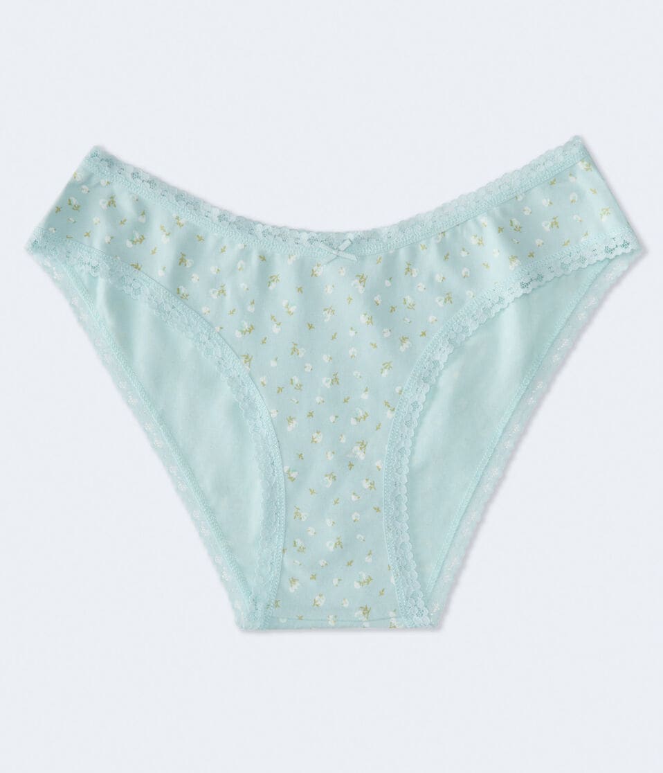 Floral Lace-Trim Cheeky