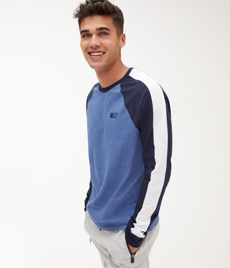 Long Sleeve A87 Stretch Raglan Graphic Tee***