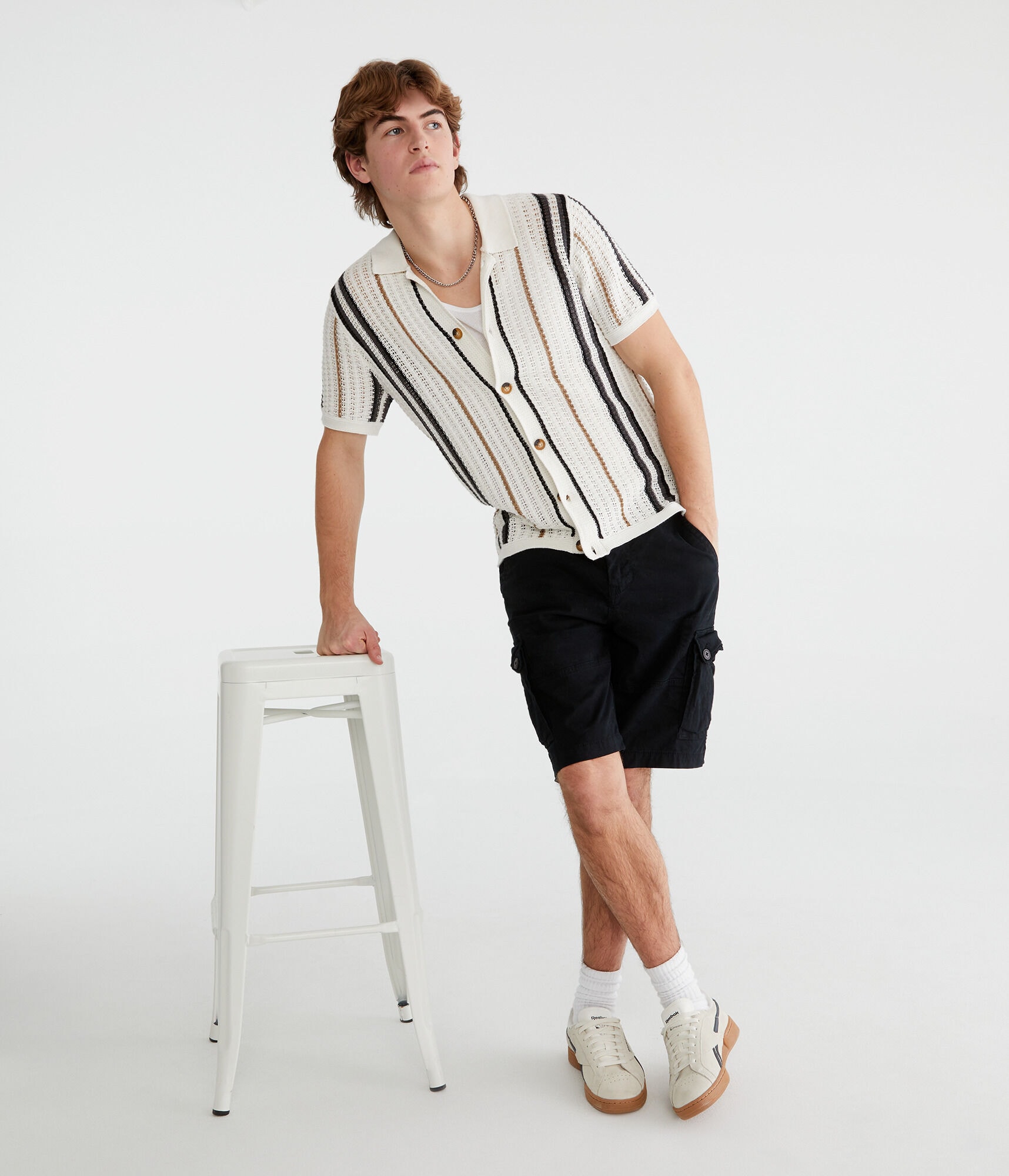 Stretch Twill Cargo Shorts 10&amp;quot;