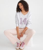 Number 14 V-Neck Sweatshirt